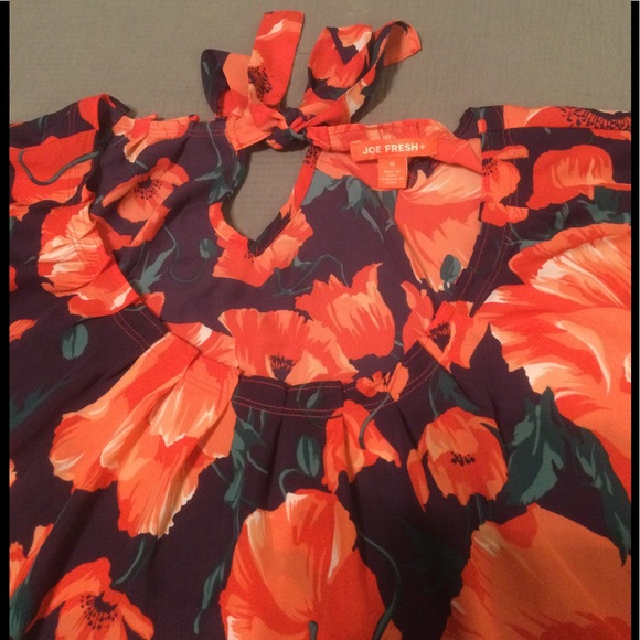 Joe Fresh floral blouse size 1X - Picture 2 of 5